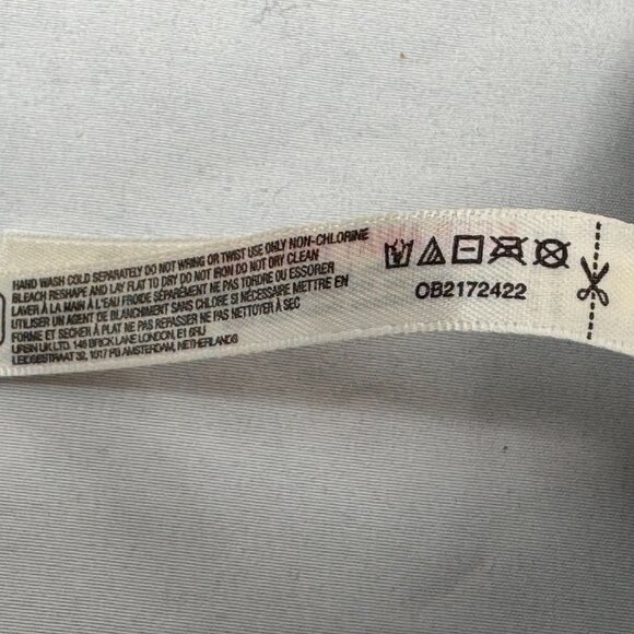 Anthropologie Women's S/M Black White Smocked Keyhole Cropped Tank Top - Picture 8 of 8